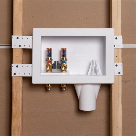 metal washing machine box|pex washing machine outlet box.